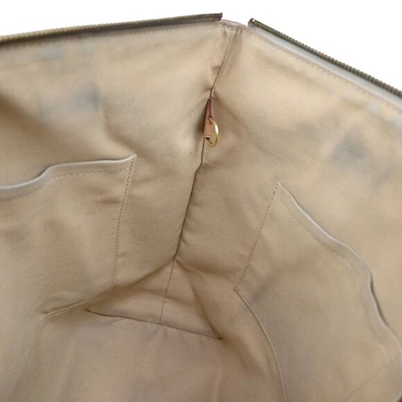 LOUIS VUITTON Totally MM Shoulder Bag Damier Azur Leather White - Picture 12 of 16